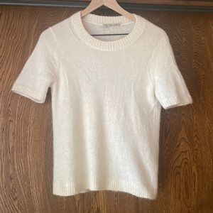Everlane Alpaca Crew Neck Short Sleeve Sweater Tee